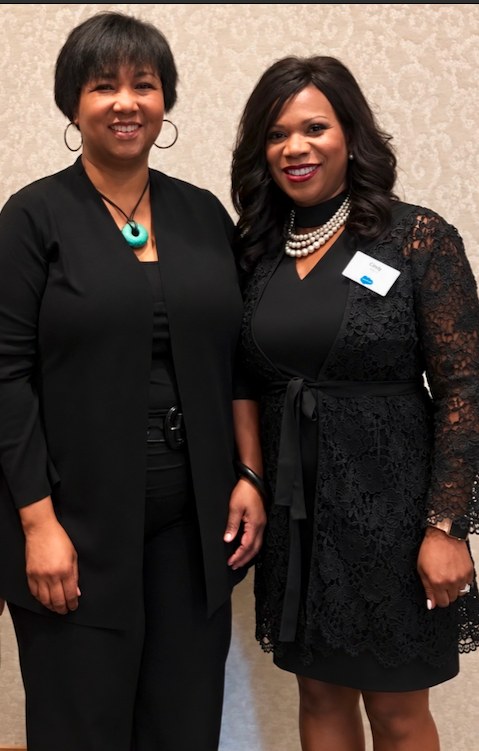 Cindy Tyeskey-Gage with a colleague at a leadership gala