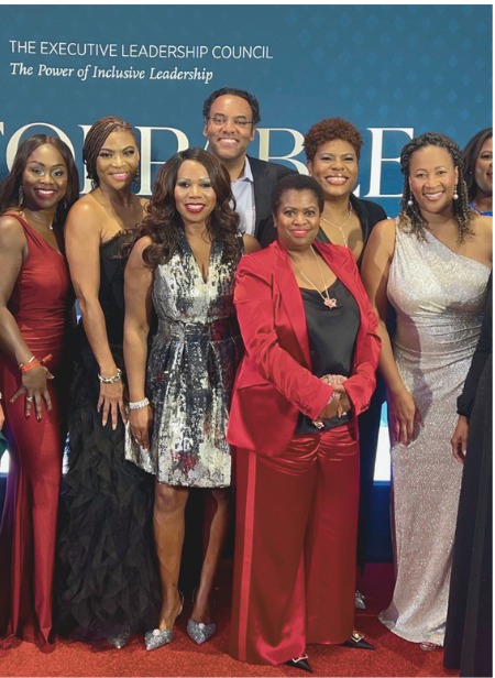 Cindy Tyeskey-Gage with fellow executives at an Executive Leadership Council event